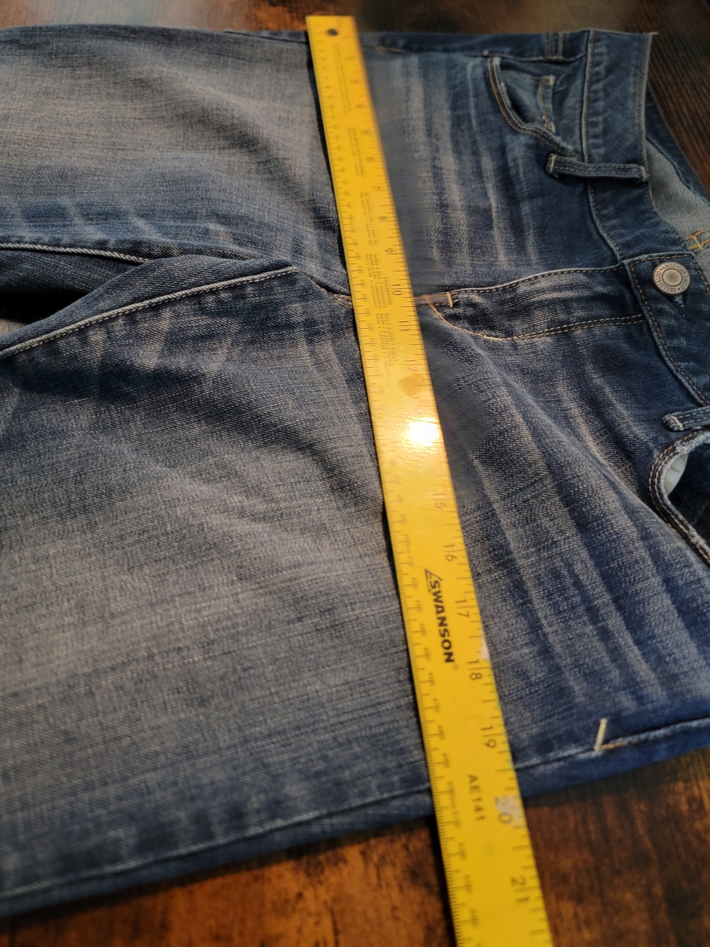 American Eagle Outfitters Medium Wash Skinny Jeans Size 14 - Picture 11 of 12
